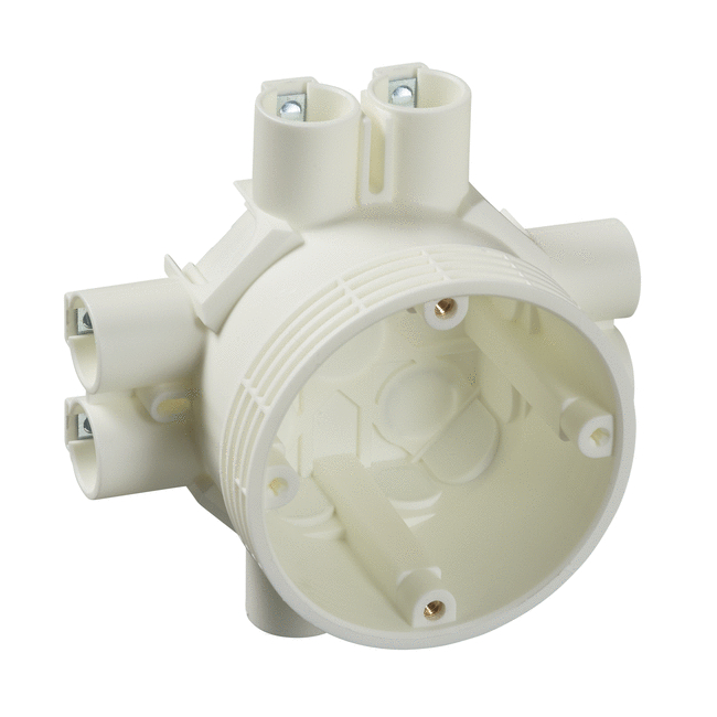 Concrete junction box with 8 fixed inlets AU8.73 ABB Oy, Wiring accessories