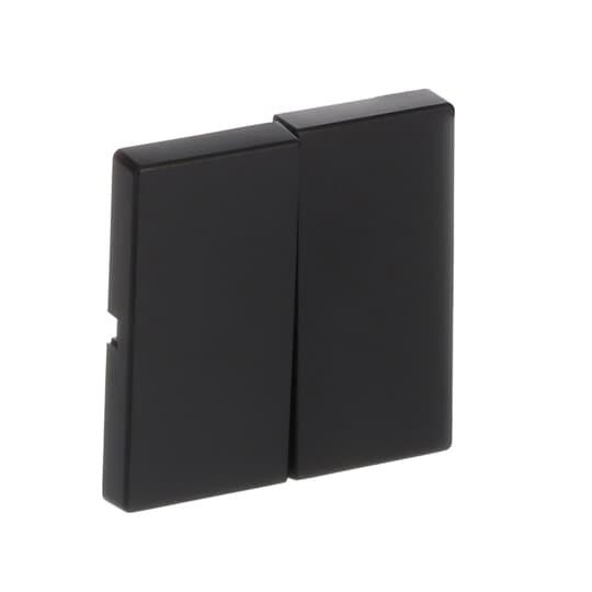 Switch rocker, 2-gang, black matt | ABB Oy, Wiring accessories