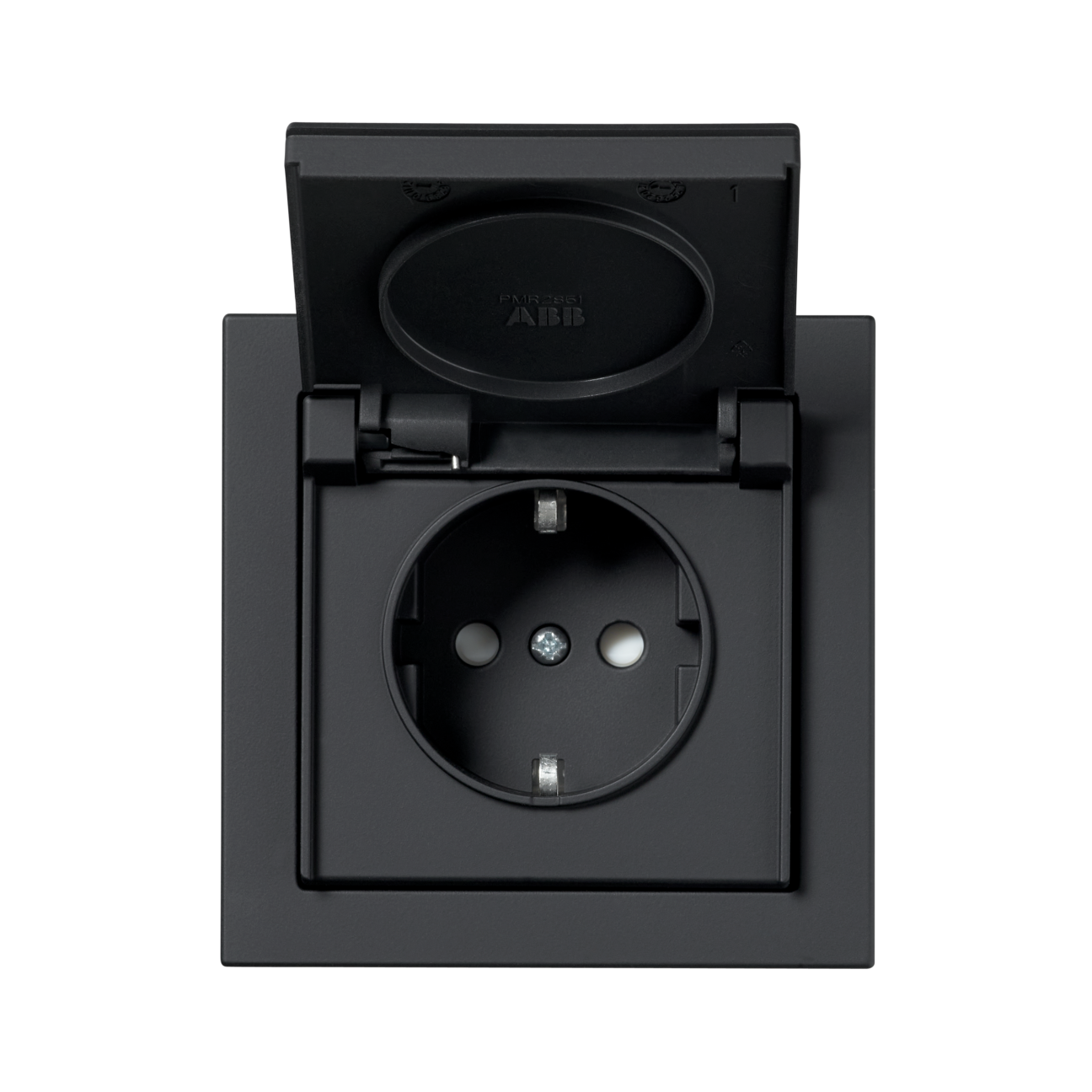 Socket outlet, Impressivo, Schuko, 1-gang, shuttered
