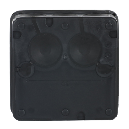 Surface-mounted junction box, IP65, 86 x 86 mm, black | ABB Surface-mounted junction box, IP65, 86 x 86 mm, black | ABB