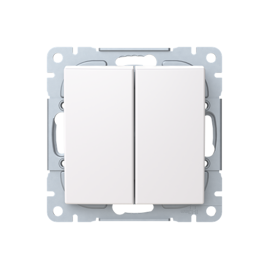 Switch Two-way switch White - Saga | ABB Oy, Wiring accessories
