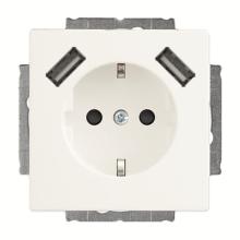 SCHUKO-/USB socket out, 2g