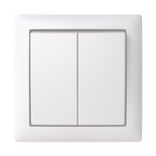 5-Switch surface IP44 Rocker lever, Series switch White - Saga