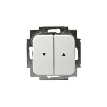 2-gang push switch, Jussi, for up/down control