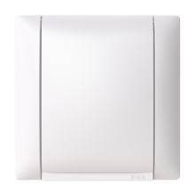 SSO hinged lid, surface IP44 16 A White  - Saga
