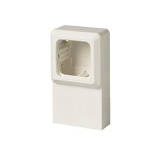 Surface mounting box, Jussi, 85mm, 1-gang, lath installation, white