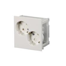Socket outlet, ProDuct, 2xShuko, white