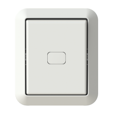 1-gang 2-way switch,  Jussi IP44, 2 X-terminals, lamp not included