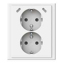 Socket outlet, 2-gang, flush, 2xUSB-C  - Impressivo