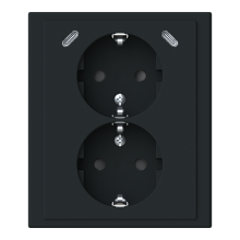 Socket outlet, 2-gang, flush, 2xUSB-C  - Impressivo