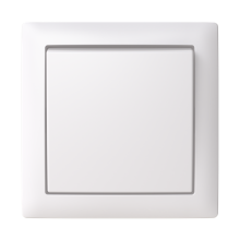 6-Switch surface IP44 Rocker lever, Two-way switch White - Saga