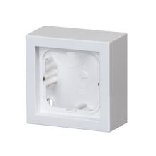 Surface mounting box, Impressivo, 85mm, h=41mm, 1-gang, white