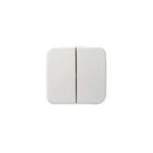 Switch rocker, Jussi, 2-gang, clip-on fastening