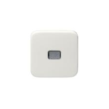 Switch rocker, Jussi, 1-gang, clear lens, screw fastening