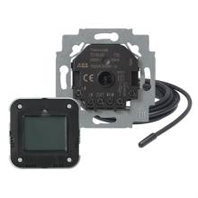 Combination thermostat, 16A, floor sensor, insert