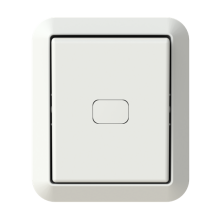 1-gang intermediate switch, Jussi IP44, 2 X-terminals, lamp not included
