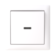 6-Push button surface IP44 Rocker/button, Two-way switch White - Saga