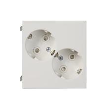 Socket outlet, ProDuct, 2xShuko, white