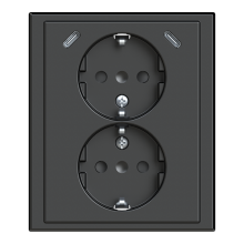 Socket outlet, 2-gang, flush, 2xUSB-C  - Impressivo