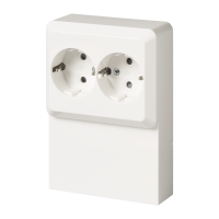 2-gang Schuko socket outlet, IP21