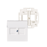 RJ45 outlet with sliding dust covers for Impressivo