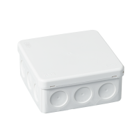 Junction box 104 x 104 mm, IP65, white