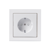 Flush mounting 2-gang Schuko socket outlets IP21 with cover plate