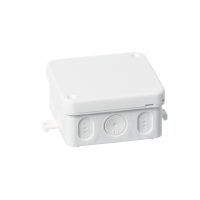 Surface-mounted junction box 75 x 75 mm, IP65