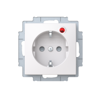 Socket outlet 1-gang with indicator lamp