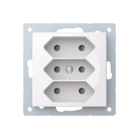 Socket outlet 3-gang, euro socket outlet