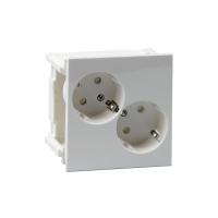 Socket-outlet 2-gang Schuko