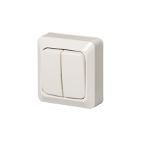 2-gang 1-way switch, IP21