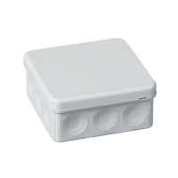 Junction box 86 x 86 mm, IP 65, grey