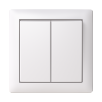 2-gang 1-way switch IP44