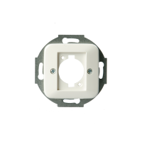 Fixing frame and center plate for XLR-connectors