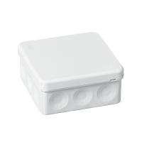 Junction box 86 x 86 mm, IP65, white