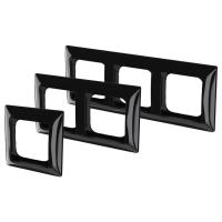 Flush mounting cover frames 85 mm Black