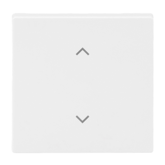 Rocker 1g blinds Symbol "venetian blind" for Smart switch Single rocker studio white - Platform 63