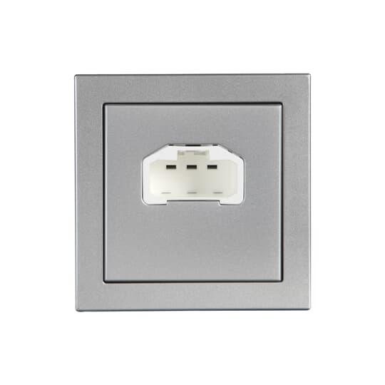 DCL lighting outlet wall outlet 85x85mm aluminum ABB Oy Wiring accessories