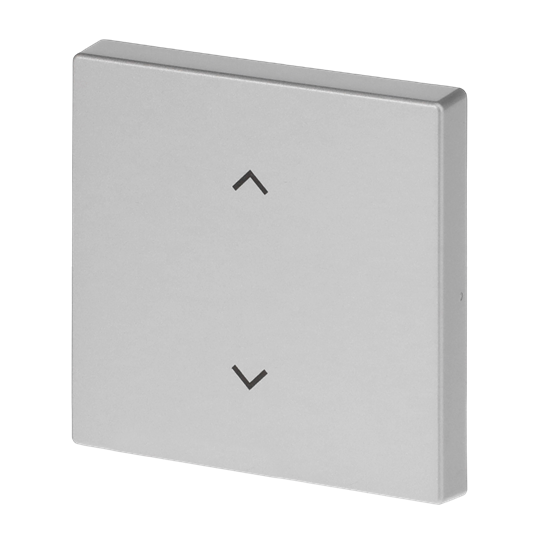 Rocker 1g blinds Symbol "venetian blind" for Smart switch Single rocker aluminium silver - Platform 63
