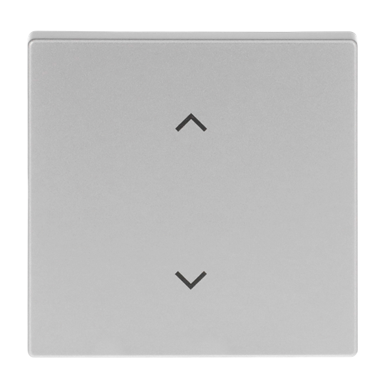 Rocker 1g blinds Symbol "venetian blind" for Smart switch Single rocker aluminium silver - Platform 63