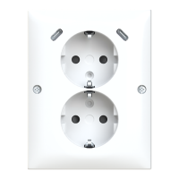 Socket outlet, 2-gang, corner, 2xUSB-C