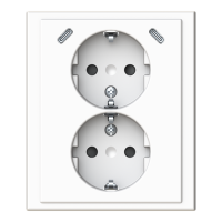 Socket outlet, 2-gang, flush, 2xUSB-C