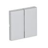 Rocker for Smart switch Two-part rocker aluminium silver - Platform 63
