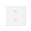 Rocker 1g blinds Symbol "venetian blind" for Smart switch Single rocker studio white matt - Platform 63
