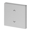 Rocker 1g blinds Symbol "venetian blind" for Smart switch Single rocker aluminium silver - Platform 63