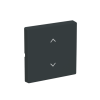 Rocker 1g blinds Symbol "venetian blind" for Smart switch Single rocker anthracite - Platform 63